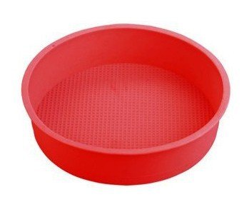 Set Of 2, Silicone Cake Pan Round 9-Inch Silicone Cake Mold For Baking 9-Inch Round Silicone Cake Pan Silicon Cake Baking Pans, Silicone Cake Molds For Baking, 9.5 X 2.25-Inches (2, Red) #TOP2