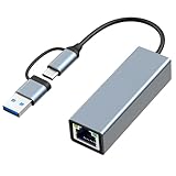 gigabit lan switch USB auf RJ45 Adapter -- Plug and Play, keine externen Treiber erforderlich. RJ45 Adapter mit die Aluminium-Unibody-Konstruktion ist robust genug und der eingebaute Chip ist extrem stabil und kann von 0° bis 70° verwendet werden. Hohe Temperaturbeständigkeit, Wärmeableitungsblock, Anti-Interferenz, stabile Datenübertragung.