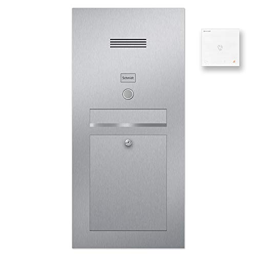 Preisvergleich Produktbild Briefkasten Türsprechanlage Edelstahl B2A MiniHF (Beschriftungsfeld)