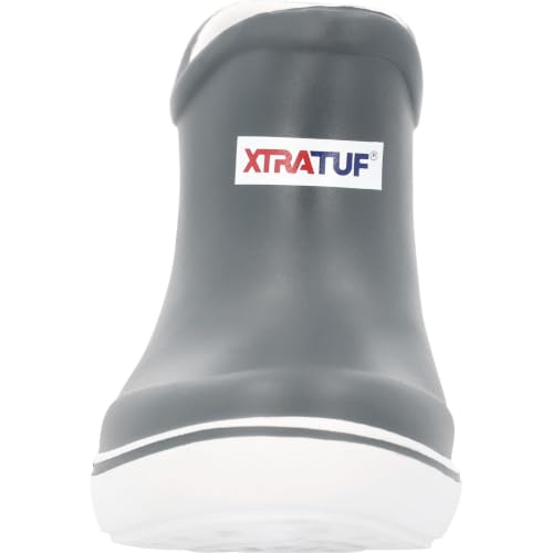 Image of XTRATUF TUFS Kids Ankle Deck Boot - Lightweight, 100% Waterproof Rubber Footwear for Boys & Girls - Non-Marking, Slip-Resistant Outsole