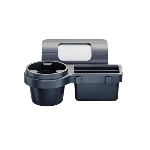 [Ashemia]全車種対応窓サイドオーガナイザー 4in1機能 スマホ/ドリンク/小物収納 フック付き 多機能携帯電話収納ボックス 窓ガラス隙間埋めオーガナイザー 充電ポートは下部にあります 吊り下げ 滑り止め設計 軽量 取り付け簡単 車内整理整頓 日本車/輸入車兼用 (黒B)