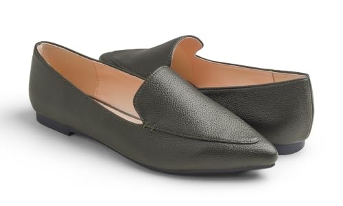 Image of FEVERSOLE Women's Loafer Flat Pointed Fashion Slip On Comfort Driving Office Shoes