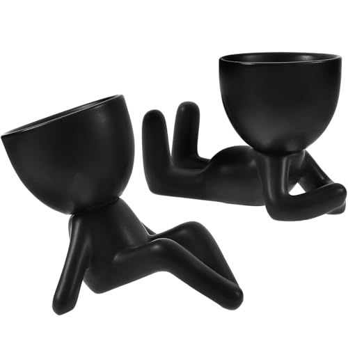 Petits pots pour cactus et succulentes en céramique blanche - 2