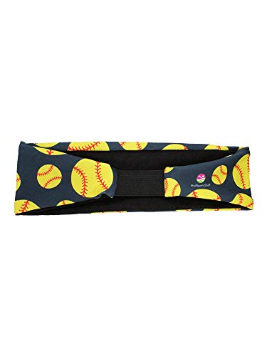 MadSportsStuff Crazy Softball Headband with Softball Logos3
