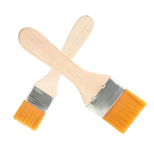 Mipcase 2pcs Nylon Basting Brush for Grilling and Baking Food-grade Safe Kitchen Utensils for Oil Sauce Marinade Application Ergonomic Handle Dishwasher Safe