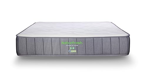 Miniatura 4 de Matnature Naturfresh 150x200 Colchón Viscoelástico Con Muelles Ensacados Altura 22 Cm Máximo Confort Transpirable, Antiácaros, Ergonómico, Firmeza Media-Alta 2 Almohadas De Regalo