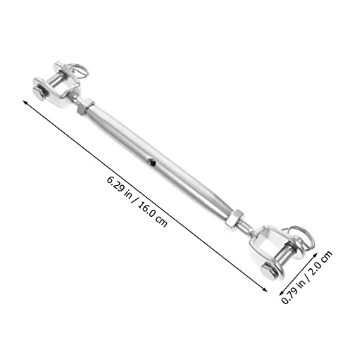 ARTIBETTER Tenedor cerrado robusto para tensar cables, 1 pieza miniatura 5