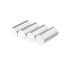 Small N52 Magnet- 1/2" D x 1/8" H - 40 Pack, Strong Neodymium Disc 0.5" Magnets, Powerful Rare Earth Magnets, 1/2 Inch Round Refrigerator Magnet for Whiteboard, Locker, DIY Crafts
