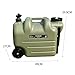 Water Container Water Tank with Wheels 28L with Spigot with Screw Lid Water Storage Carrier Water Barrel for Camping Bath RV, Green