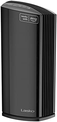 Lasko Smart Air Purifier with True HEPA Filter, Works with Alexa –Removes 99.97% of Smoke, Odors, Pet Dander, 