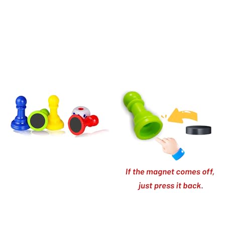 Mini Juego de Mesa Magnético Ludo para Viaje Kidami miniatura 6