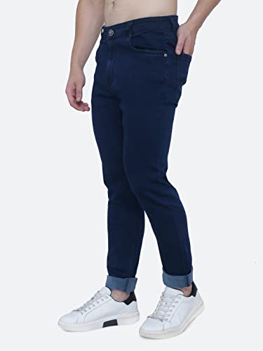 Image of Strechable Denim Regular Fit Mid Waist Light Weight Soft Feel Stretchable Denim Jeans Pant for Men