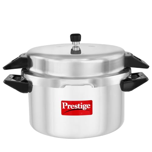 Image of Prestige Popular Aluminium Outer Lid Pressure Cooker, 16 Litres, Silver, 16 Liter