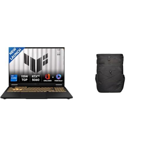 Image of ASUS TUF F16, Intel Core i7-14650HX,RTX5060 8GB,16GB RAM,1TB SSD,FHD+16 inch,165Hz,Win11,Office 2024,FX608JMR-RV049WS + Laptop Bag