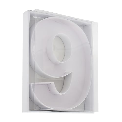 12 inch Fillable Number Tray Food Charcuterie Sweet Food Grazing Container (6 OR 9) by SHENGHE - Image 5