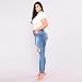 RISTHY Pantalones Vaqueros Mujer Slim Fit, Flaco Pantalones Largos Lápiz Vaqueros Rotos...