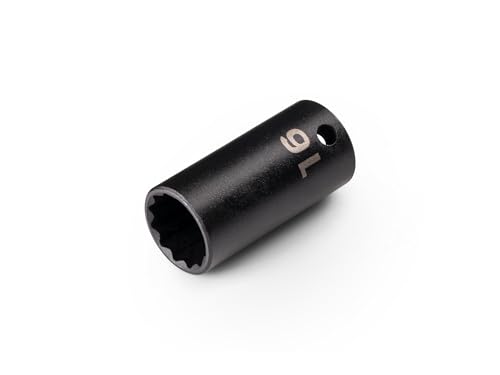 Image of TEKTON 3 /8 Inch Drive x 16 mm Semi-Deep 12-Point Impact Socket | SID14316