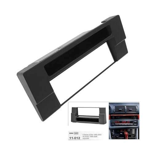 Façade autoradio pour BMW E39 et X5 E53 cadre d'installation de 1996 à 2006 - 5