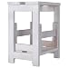 Aranaz 11322 Escalera banqueta, Madera de Haya, Blanco