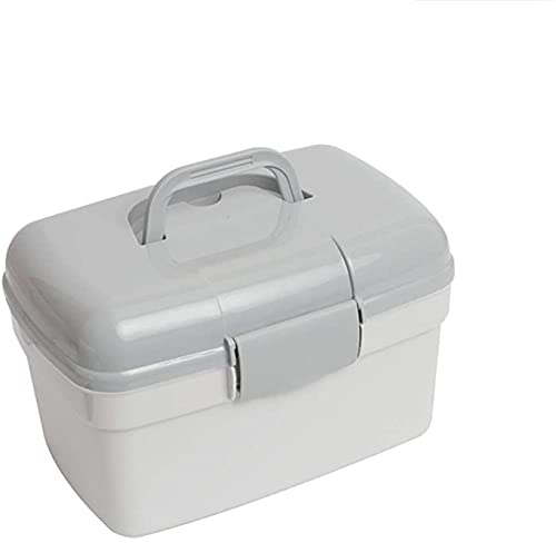 Photo de Msuiiixcccc Home Multi-Layer Medical Kit Portable First Aid Box Plastic Medical Box Medicine Storage Box (Color: B)