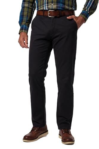 JP 1880 Męski L-8XL do 35, chino, elastyczny ściągacz, 2 kieszenie boczne, normalny obwód uda i nóg, normalny obwód stopy, 721190, Dunkel Marine, 44W / 34L