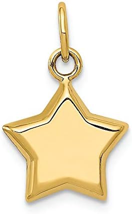 FJC Finejewelers 14k Yellow Gold 3d Puffed Star Charm image 4