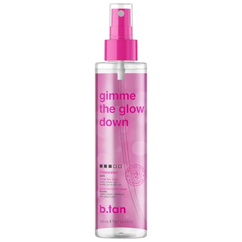 Brume autobronzante visage B.Tan Gimme The Glow Down spray bronzant progressif soin hydratant