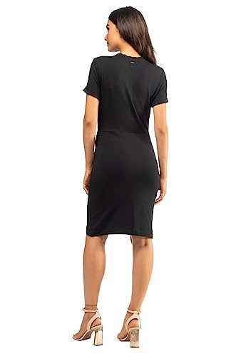 Vestido Molecotton Faixa, Guess, Feminino, Preto, G