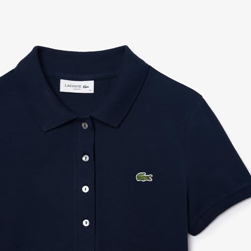 Image of Lacoste Women's Solid Slim Fit Polos