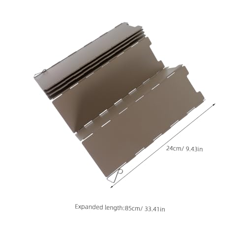 Pare-vent pour réchaud de camping pliable protection anti-vent cuisson