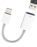 Adaptateur USB 3.0 Femelle vers Lightning pour IPhone 14 13 12 Pro Max Certifié pour Apple MFI Prise Smartphone pour IPad OTG Clé USB A Lecteur Carte Photo Appareil Numérique Câble Externe Connecteur