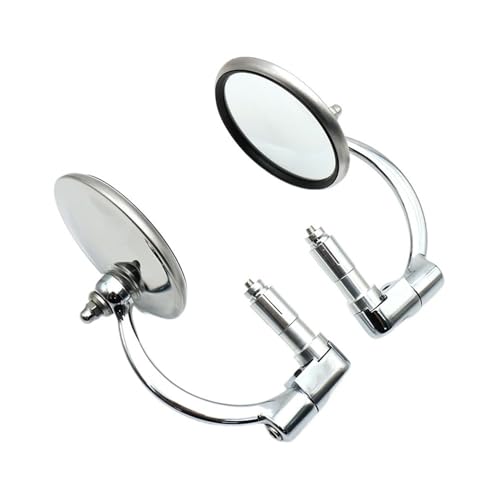 Rétroviseurs d'extrémité de barre de moto 22mm pour Chopper Bobber et VT750