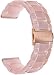 V-MORO Compatible Fitbit Versa/Versa 2/Versa Lite Band Women- Resin Versa Wristbands Replacement Bracelet Strap Metal Stainless Steel Rose Gold Buckle for Fitbit Versa Smartwatch - Pink-Tone