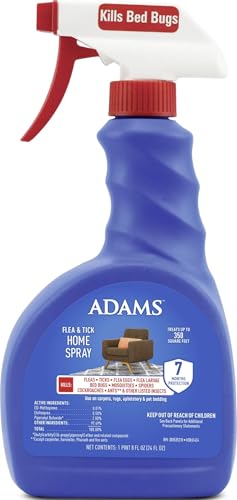 ADAMS Flea & Tick Home Spray for Bed Bugs, Fleas & Ticks, 24...