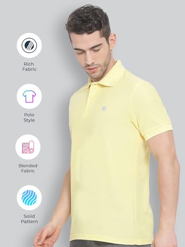 Image of Lux Nitro Mens's Cotton Polo T-Shirt | Half Sleeve Round Neck T-Shirt for Man | Solid Regular Fit