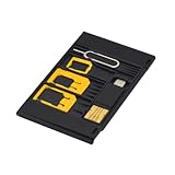 TOGEVAL Set di 5 Adattatori Sim Lettore Otg Compatibile Slot Sim per Telefono Design Portatile e Resistente Include Porta Pin Colori Casuali