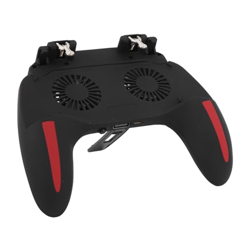 TOPINCN Controlador de Juego Móvil con Ventilador de Refrigeración Dual, Potente Disipación de Calor, Agarre para Juegos de Teléfono con Pantalla de 4,7-6 Pulgadas, Disparadores L1 R1 de