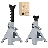 Nilight Jack Stands, 3 Ton (6,600 lbs) Capacity Heavy Duty Steel Car Lifting Stand, Adjustable Height 11.22' to 16.53', 1 Pair