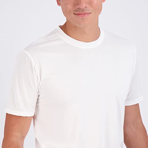 Real Essentials Mens Quick Dry Fit Dri-Fit Short Sleeve Active Wear Training Athletic Crew T-Shirt Gym Wicking Tee Workout Casual Sports Running Tennis Exercise Undershirt Top, Set 9, L, Pack Of 5 #TOP2