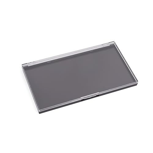 Snowso 3 Pack Magnetic Makeup Palette with Clear Top, Empty Cosmetics Pan Dispensing Storage Box with 60Pcs Adhesive Metal Stickers for DIY Eyeshadow Lipstick Blush Powder- 7.7"x4.3" Large by Snowso - Used condition - Image 6