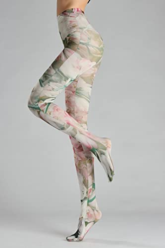 Image of Sahabowi Women Tights, Sheer High Waist Pantyhose, Vintage Control Top Stockings