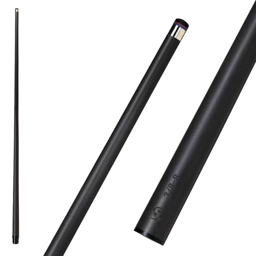 CUEDESG Carbon Fiber Pool Cue Stick Shaft 10.5mm/11.8mm/12.5mm,Low Deflection Pool Stick Shaft,Professional Cue Stick Shaft with Case(3/8-8 Teeth) (3/8-8_10.5mm)