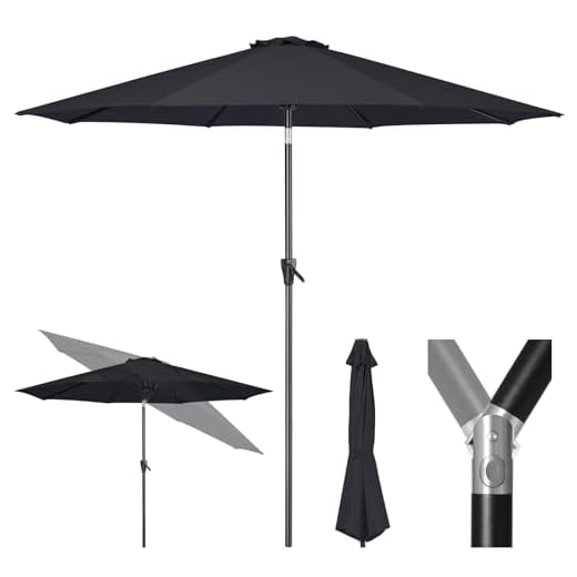 Tempera 9ft Patio Market Umbrella