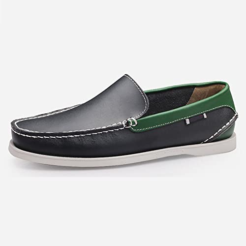 Men's Loafers Slip-on Leather Casual Shoes,Fashion Lightweight Comfort Non-Slip Driving Walking Moccasin Boat Penny4