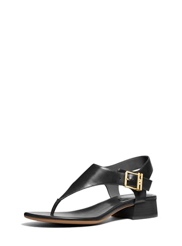 Michael Kors Women's Robyn Flex Thong Sandal, Black, 5