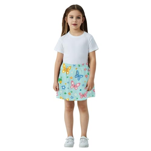 Faldas plisadas de algodón infantiles con pantalones cortos internos para correr sin rozaduras