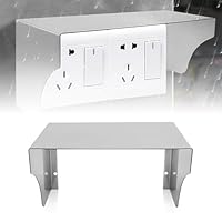 Türklingel Regenschutz Edelstahl, Steckdose Regenschutz Edelstahl Steckdosenabdeckung Steckdosen Abdeckung für Badezimmer, Toilette Außenbereich 245MM