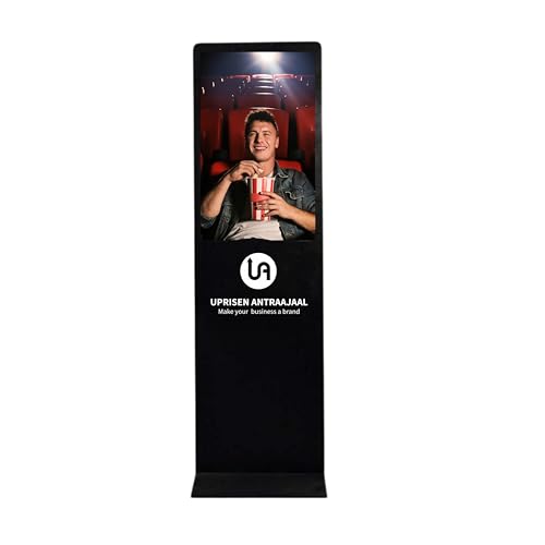 Uprisen Antraajaal 32 Inch Digital Standee with Premium Wooden Box | Full HD LED Screen | Smart Digital Signage with USB Plug & Play | Ideal Digital...