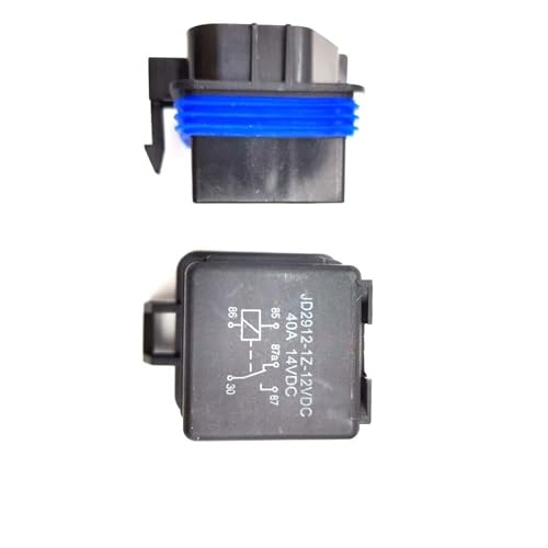 Relais 12V 40A 5 broches pour câblage antibrouillard et klaxon automobile avec prise - 4 ensembles