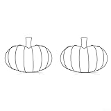 Metall-Kürbis-Kranz-Rahmen für Herbst und Halloween, Drahtform, entworfen für handgefertigte saisonale Dekorationsprojekte